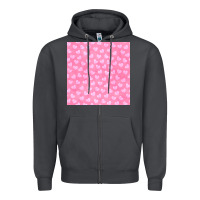 Smoke valentines day heart seamless pattern Zipper Hoodie - BundleAndBundleShop