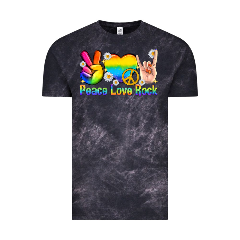 Peace Love Rock Pride Vintage Tee by texasbilliewilder | Teevron