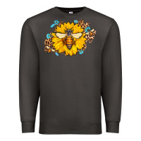 Smoke bee sunflower leopard Premium Sweatshirt - Jasminsmagicworld