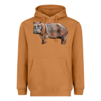 Meerkat hippopotamus Heavyweight Hoodie - LillyAllenDesigns