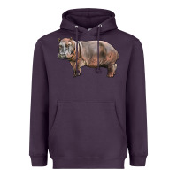 Plum hippopotamus Heavyweight Hoodie - LillyAllenDesigns