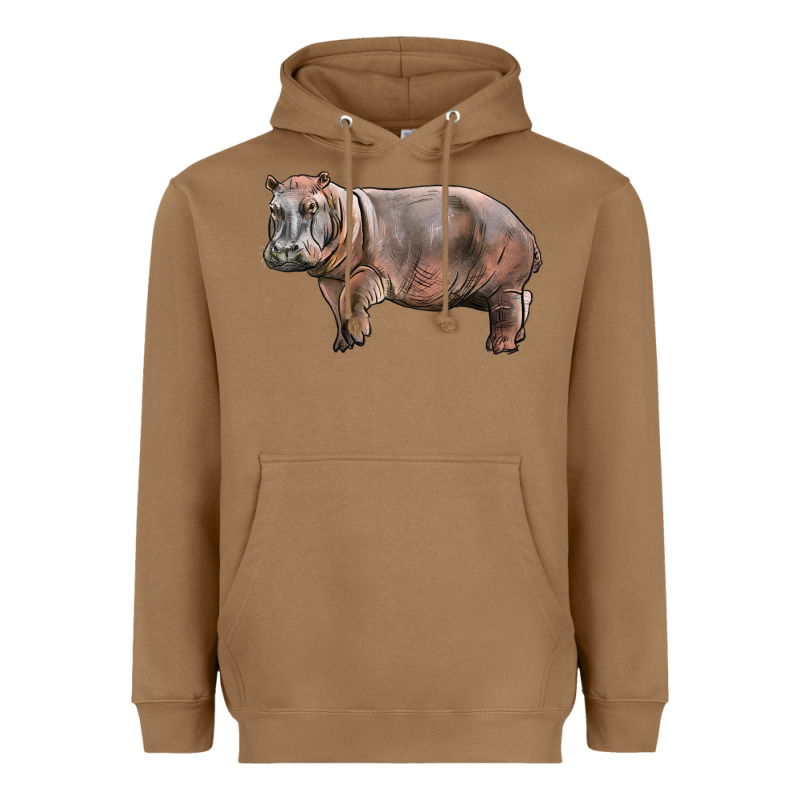 Hippopotamus Heavyweight Hoodie by LillyAllenDesigns | Teevron