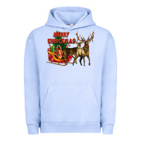 Pigment Grape Ice merry christmas two deers Urban Hoodie - LillyAllenDesigns