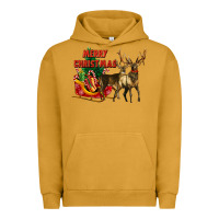 Pigment Peanut Butter merry christmas two deers Urban Hoodie - LillyAllenDesigns
