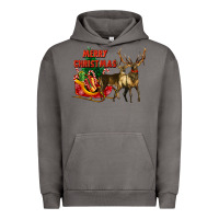 Pigment Tornado merry christmas two deers Urban Hoodie - LillyAllenDesigns