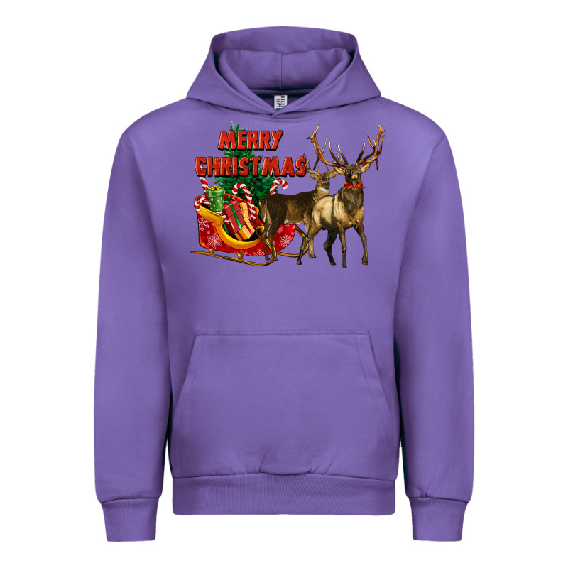 Merry Christmas Two Deers Urban Hoodie by LillyAllenDesigns | Teevron