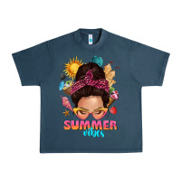 Midnight Navy summer vibes messy bun tbw Urban Heavy Tee - texasbilliewilder