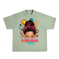Oil Green summer vibes messy bun tbw Urban Heavy Tee - texasbilliewilder