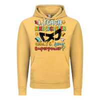Vintage Mustard i teach kindergarten whats your superpower Vintage Hoodie - MaliasSmallBusiness