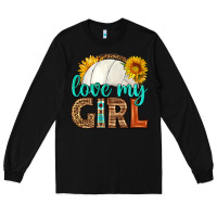 Black love my girl volleyball Long Sleeve Tee - HRA Design Shop
