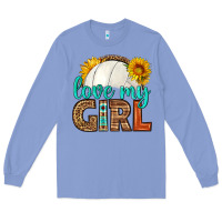 Colony Blue love my girl volleyball Long Sleeve Tee - HRA Design Shop