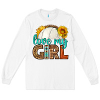 White love my girl volleyball Long Sleeve Tee - HRA Design Shop