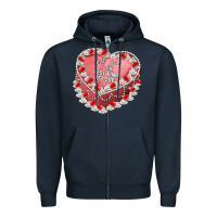 Navy self love Zipper Hoodie - Artiststas
