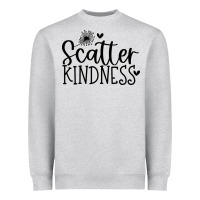 Heather Grey kindness Heavyweight Sweatshirt - Unal Design
