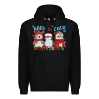 Black baby ıt's cold outside Premium Hoodie - MaliasSmallBusiness