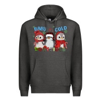 Charcoal Heather baby ıt's cold outside Premium Hoodie - MaliasSmallBusiness
