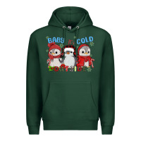 Sports Green baby ıt's cold outside Premium Hoodie - MaliasSmallBusiness