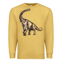 Antique Gold Brachiosaurus Premium Sweatshirt - LillyAllenDesigns