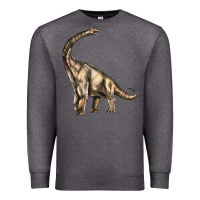 Charcoal Heather Brachiosaurus Premium Sweatshirt - LillyAllenDesigns