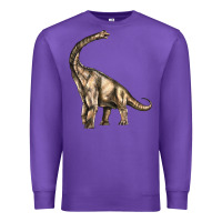 Purple Brachiosaurus Premium Sweatshirt - LillyAllenDesigns