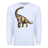 White Brachiosaurus Premium Sweatshirt - LillyAllenDesigns