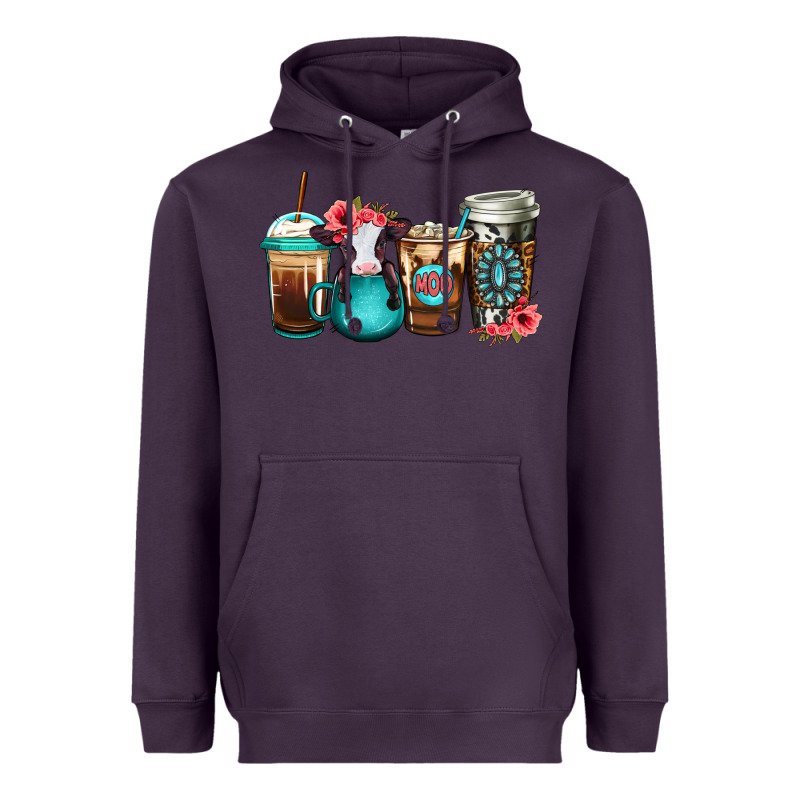 Baby Calf Coffee Cups Heavyweight Hoodie by Jasminsmagicworld | Teevron