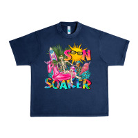 Navy sun soaker Urban Heavy Tee - texasbilliewilder