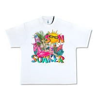 White sun soaker Urban Heavy Tee - texasbilliewilder