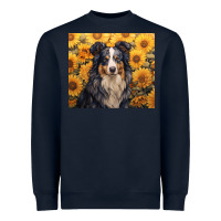 Navy australian shepherd Heavyweight Sweatshirt - Unal Design
