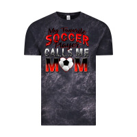 Cloud Black my favorite soccer player calls me mom Vintage Tee - Zillion Design Studio