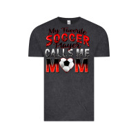 Vintage Black my favorite soccer player calls me mom Vintage Tee - Zillion Design Studio