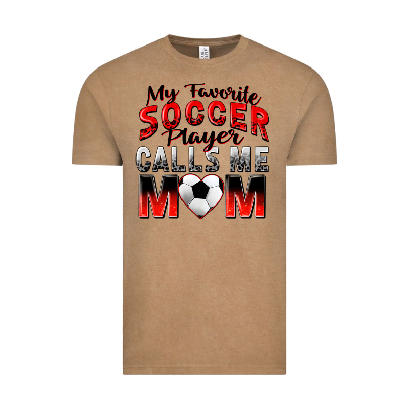 My Favorite Soccer Player Calls Me Mom Vintage Tee by Zillion Design Studio | Teevron