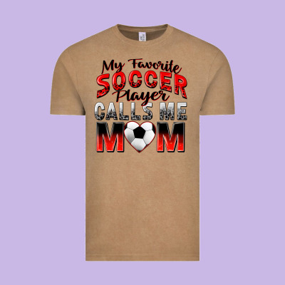 My Favorite Soccer Player Calls Me Mom Vintage Tee Designed By Zillion Design Studio
