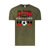 Vintage Olive my favorite soccer player calls me mom Vintage Tee - Zillion Design Studio