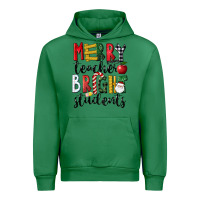 Emerald Merry Teacher Bright Students Christmas Urban Hoodie - LillyAllenDesigns