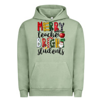 Pigment Oil Green Merry Teacher Bright Students Christmas Urban Hoodie - LillyAllenDesigns