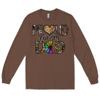 Chestnut proud autism dad Long Sleeve Tee - SublimationCraftShop