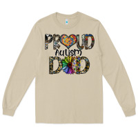 Mushroom proud autism dad Long Sleeve Tee - SublimationCraftShop