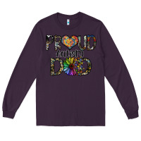 Plum proud autism dad Long Sleeve Tee - SublimationCraftShop