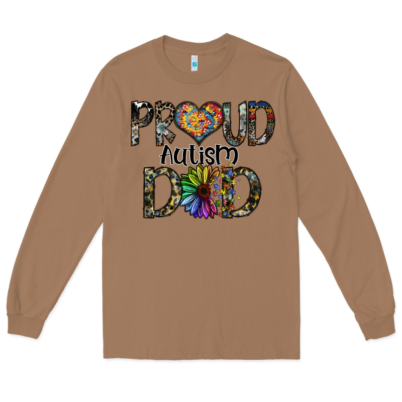 Proud Autism Dad Long Sleeve Tee by SublimationCraftShop | Teevron