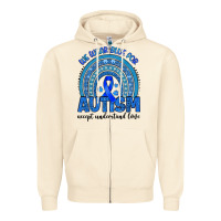 Sandshell we wear blue for autism accept understand love Zipper Hoodie - Artiststas