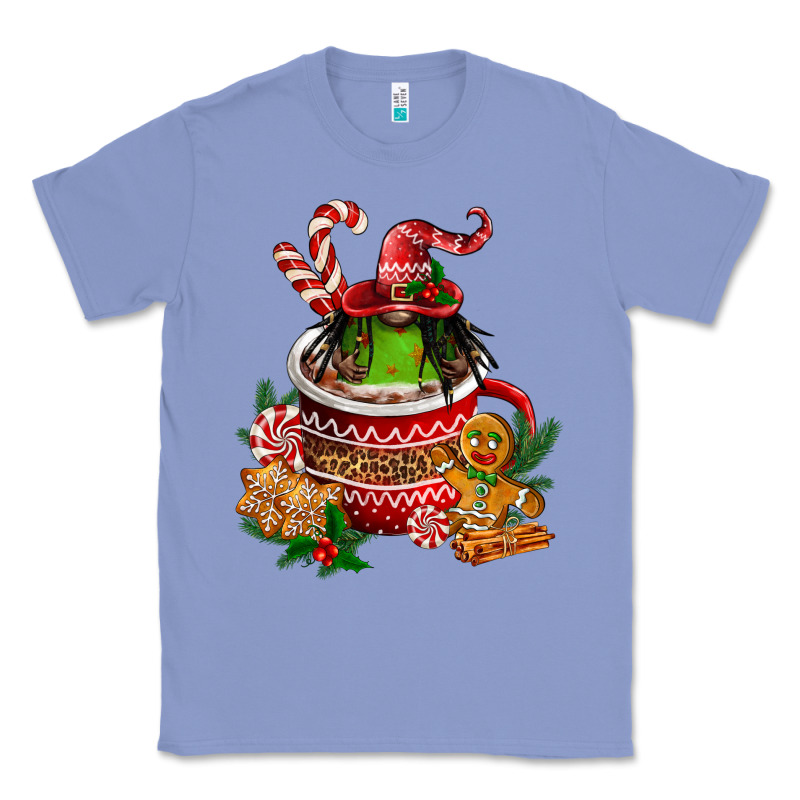 Christmas Coffee Afro Gnome Classic Tee by FaDigitalArtStudio | Teevron