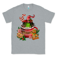 Heather Grey christmas coffee afro gnome Classic Tee - FaDigitalArtStudio