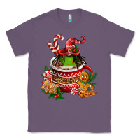 Lavender christmas coffee afro gnome Classic Tee - FaDigitalArtStudio