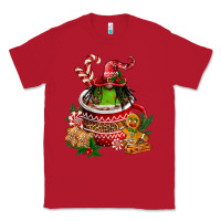 Red christmas coffee afro gnome Classic Tee - FaDigitalArtStudio