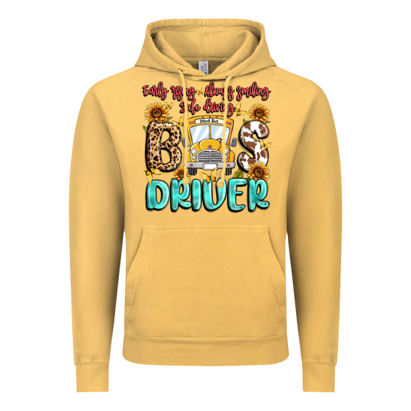 Early Rising Always Smiling Safe Driving Bus Drive Vintage Hoodie by MaliasSmallBusiness | Teevron