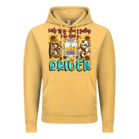 Vintage Mustard early rising always smiling safe driving bus drive Vintage Hoodie - MaliasSmallBusiness