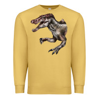 Antique Gold Spinosaurus Face Premium Sweatshirt - LillyAllenDesigns