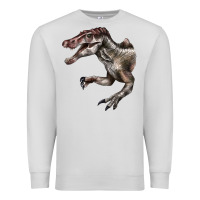 Dove Grey Spinosaurus Face Premium Sweatshirt - LillyAllenDesigns