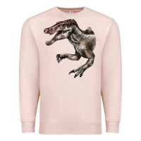 Pale Pink Spinosaurus Face Premium Sweatshirt - LillyAllenDesigns